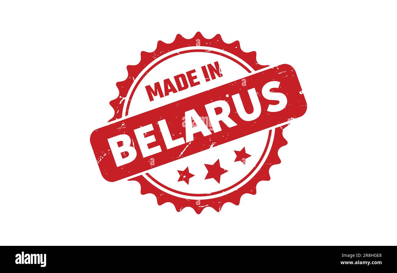 Made In Belarus Rubber Stamp Stock Vector