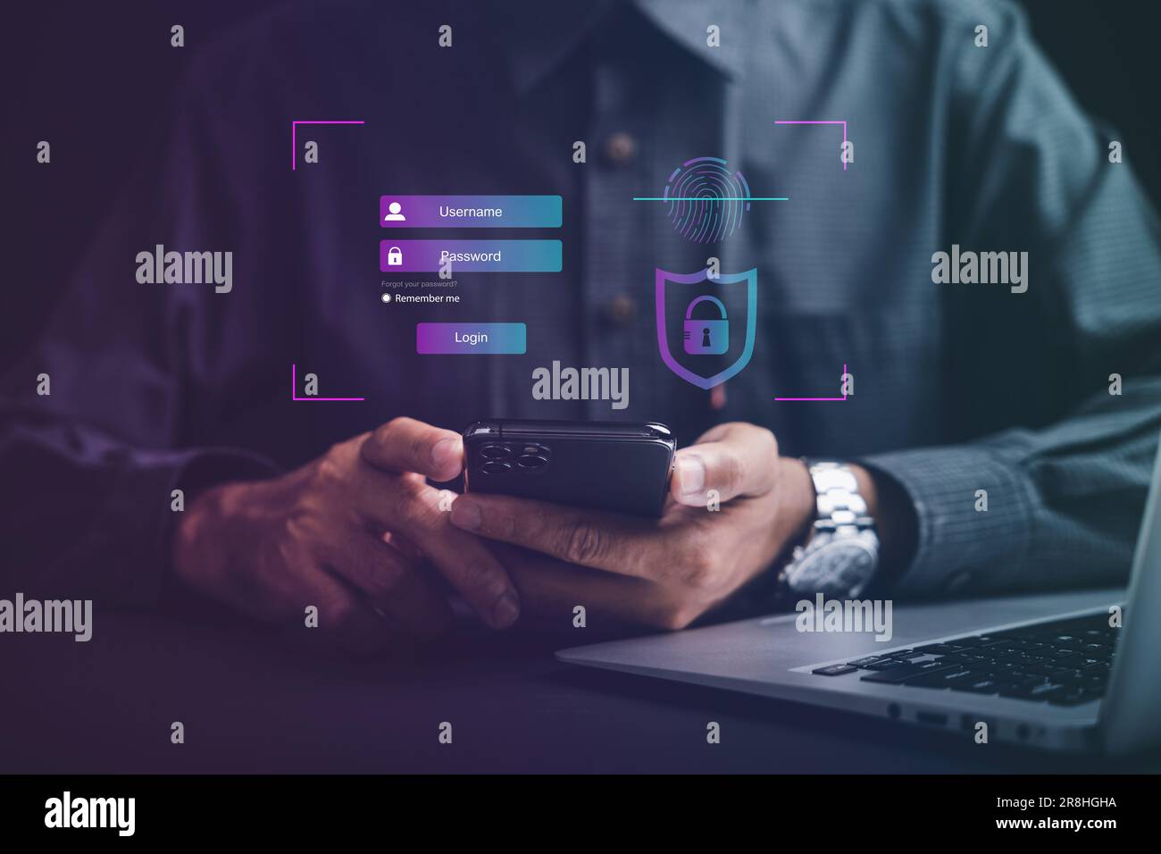 Securely access personal financial data with a futuristic biometric ...