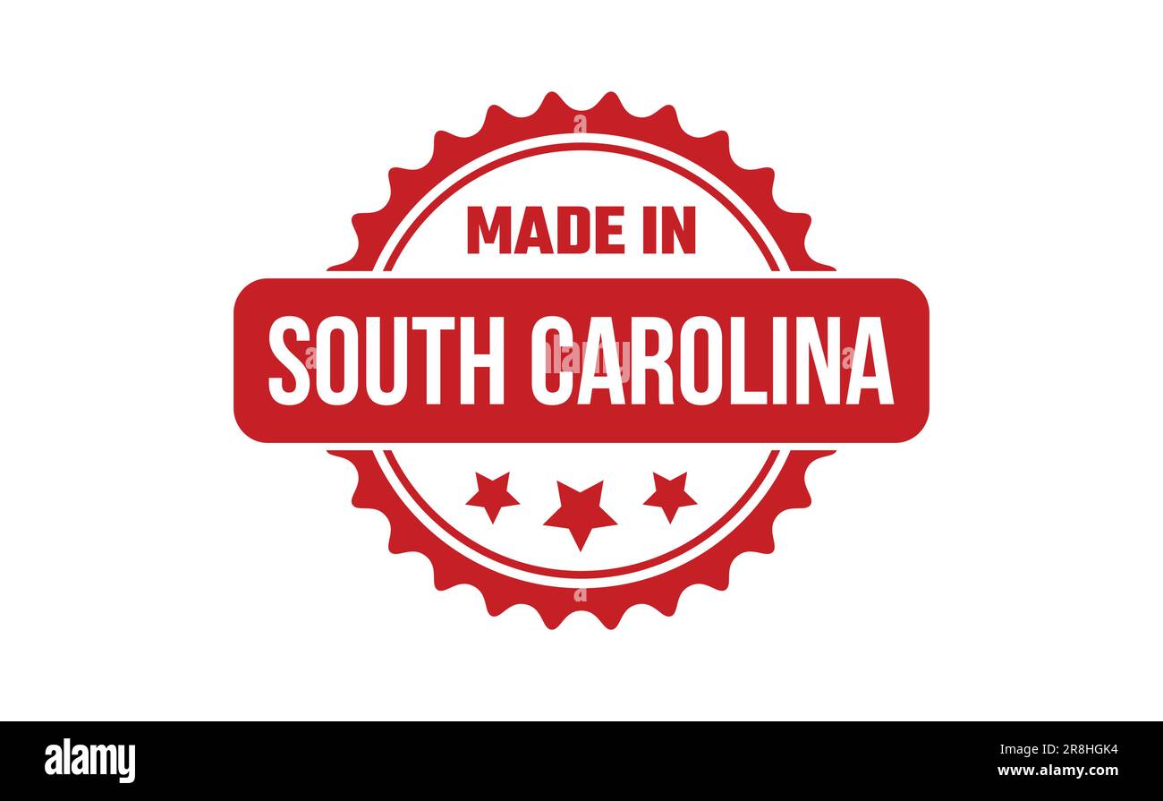 Made In South Carolina Rubber Stamp Stock Vector Image & Art Alamy