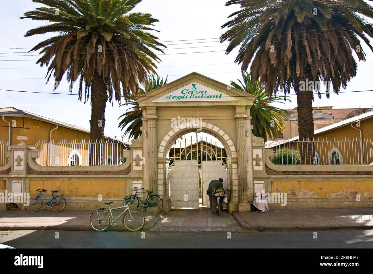 Casa Degli Italyni. Asmara. Eritrea Stock Photo