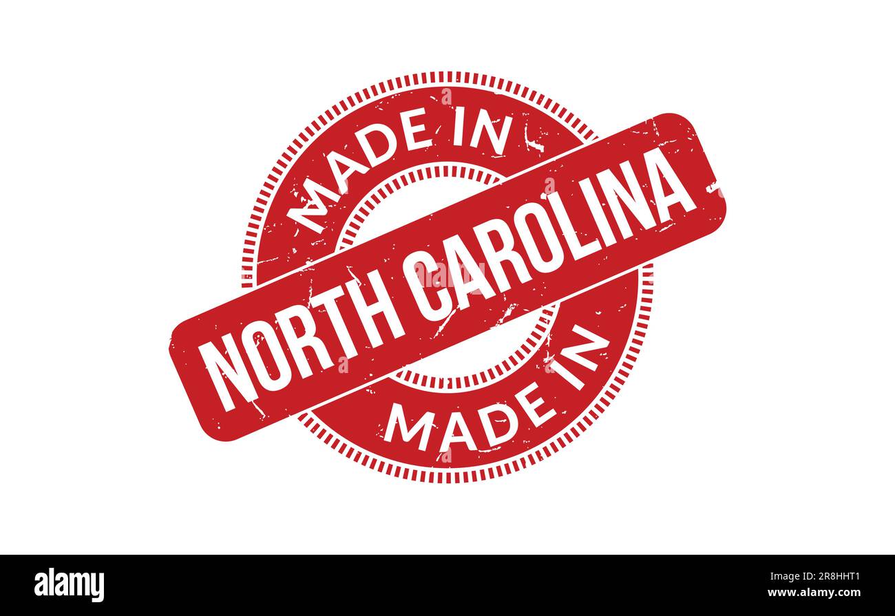 Made In North Carolina Rubber Stamp Stock Vector Image & Art Alamy