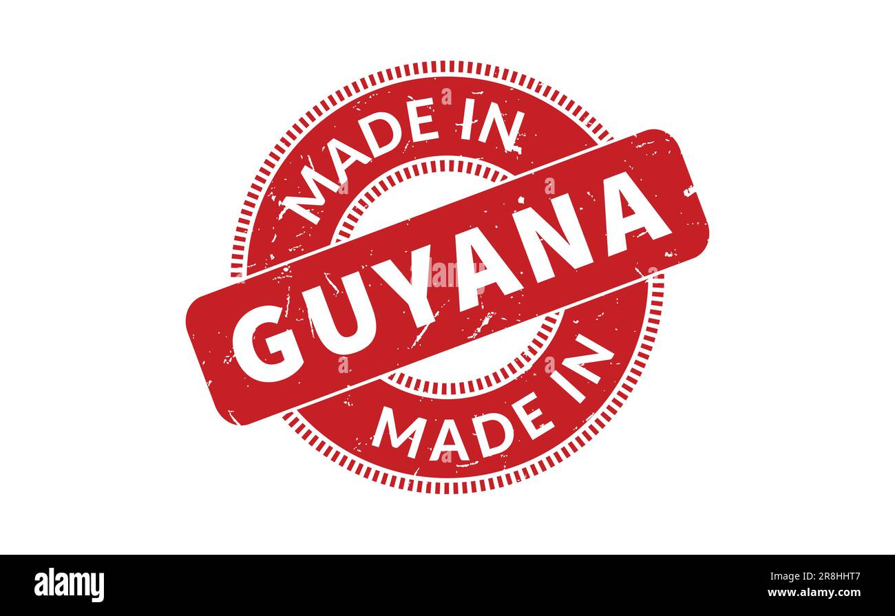 Made In Guyana Rubber Stamp Stock Vector Image & Art Alamy