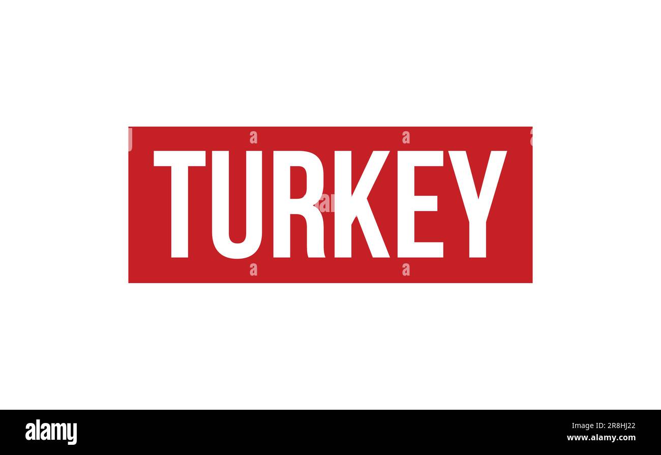 Turkey Rubber Stamp Stock Photo