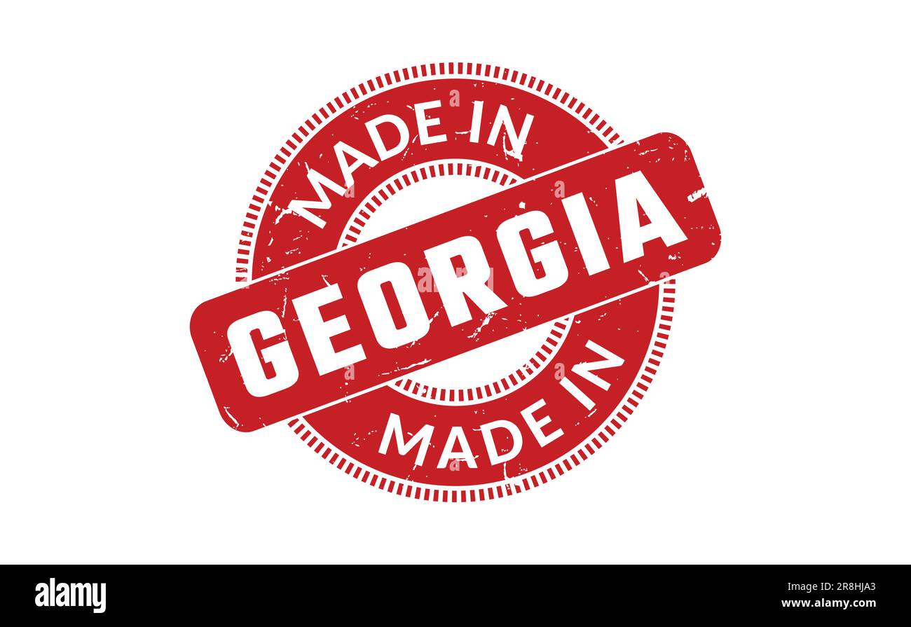 Made In Georgia Rubber Stamp Stock Vector