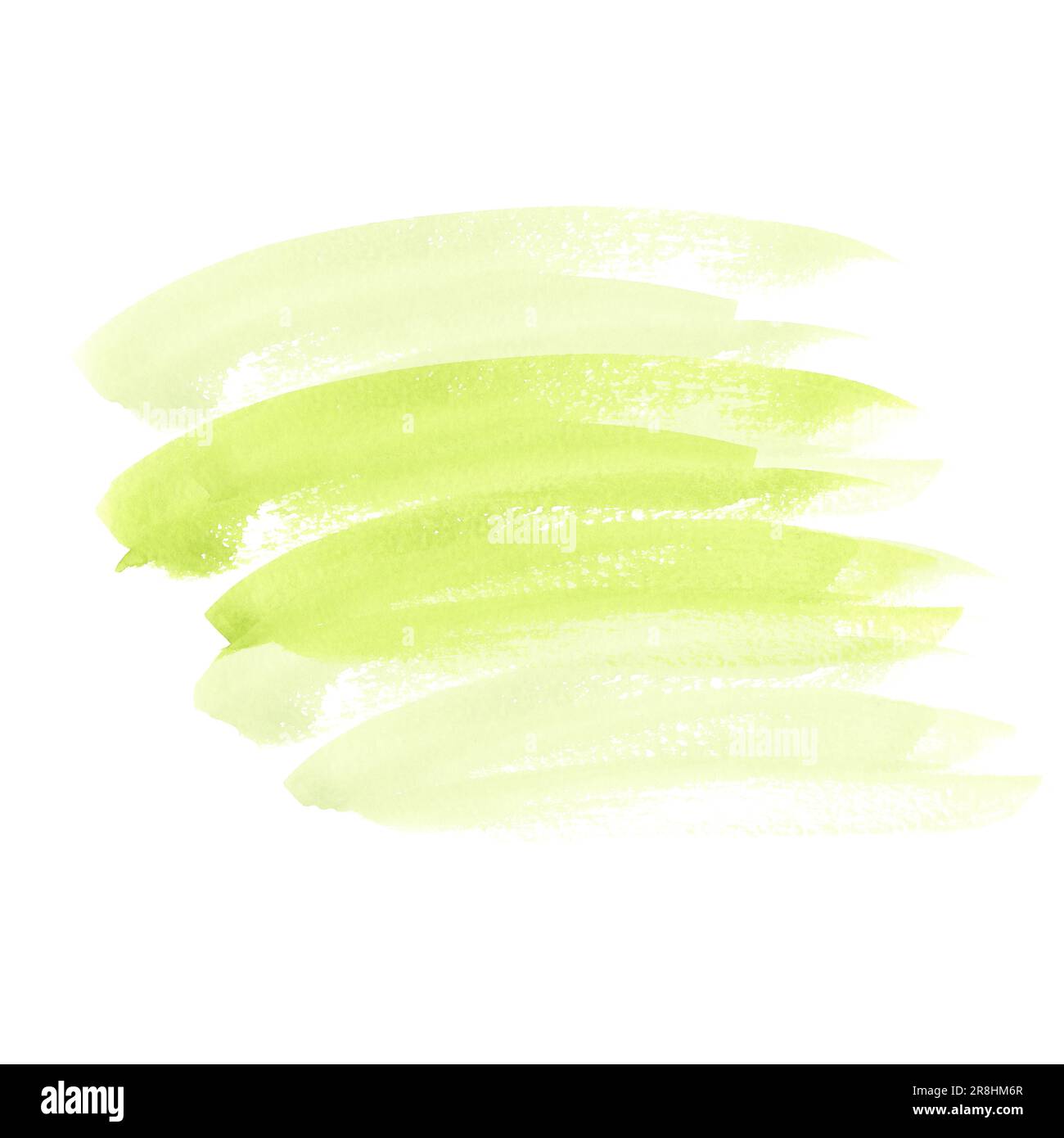 Watercolor yellow texture isolated on white background. Brushed painted ...