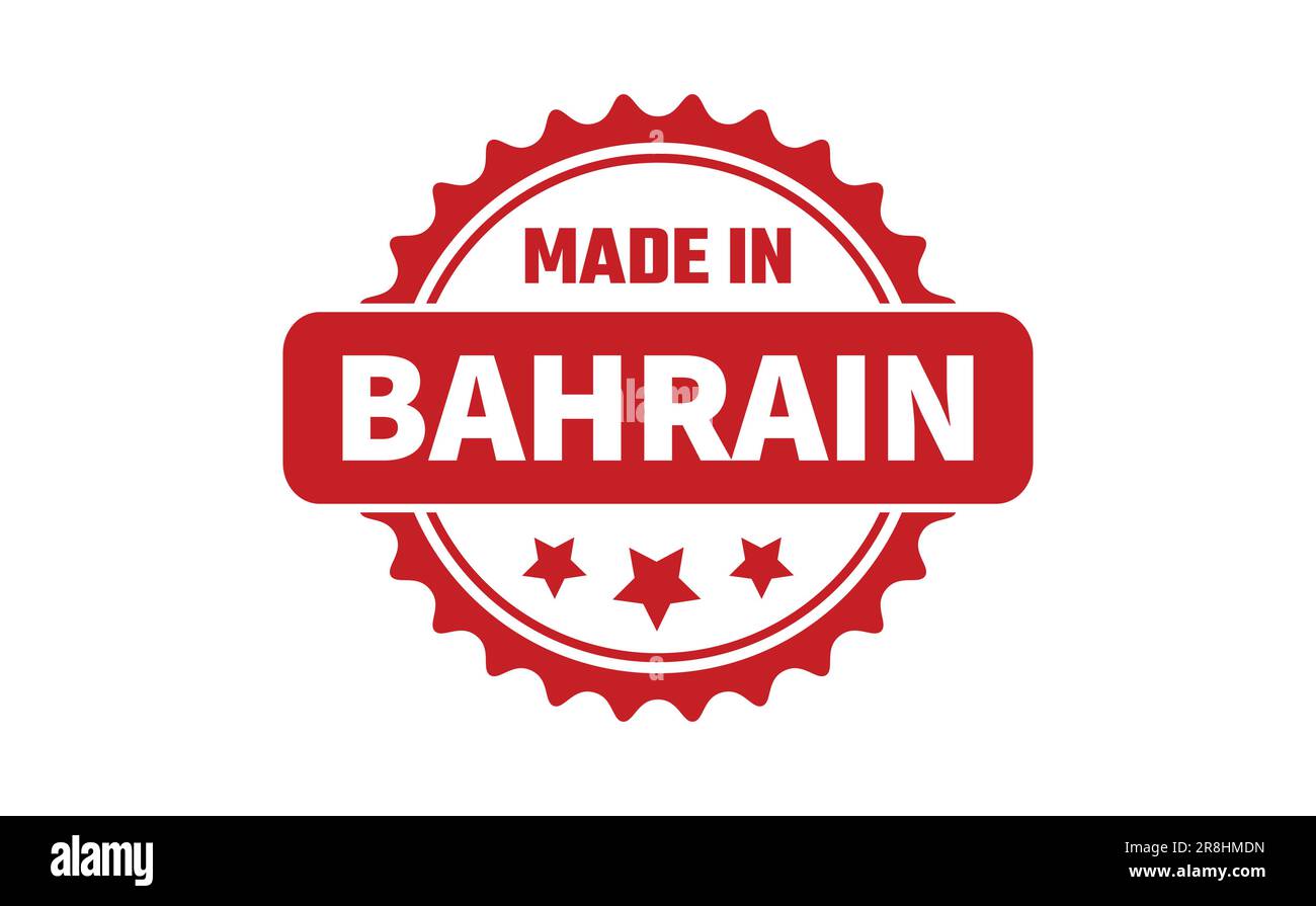 Made In Bahrain Rubber Stamp Stock Vector Image & Art Alamy