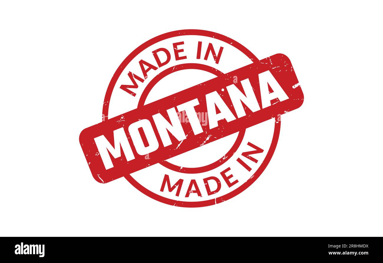 Made In Montana Rubber Stamp Stock Vector Image & Art Alamy