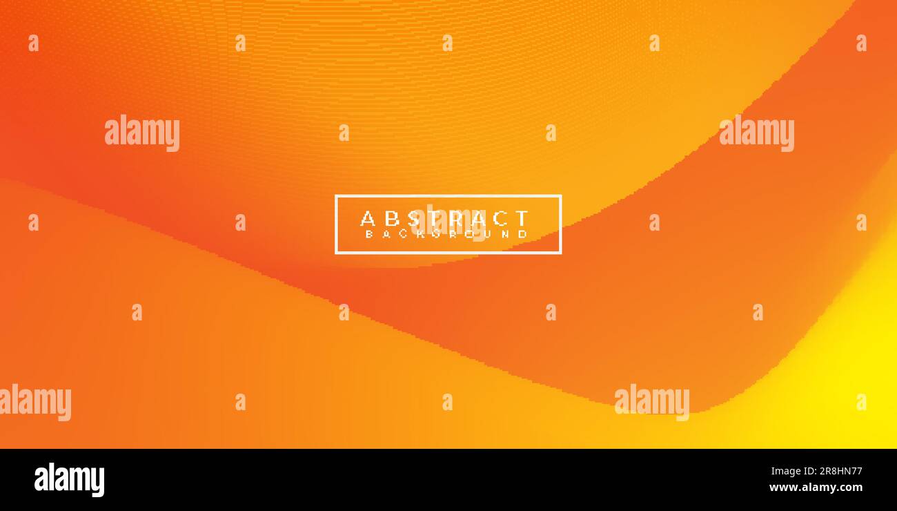 orange wavy gradient background design. vector illustration Stock ...