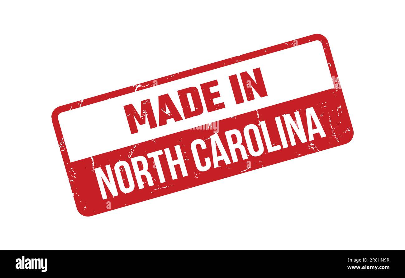 Made In North Carolina Rubber Stamp Stock Vector Image & Art Alamy