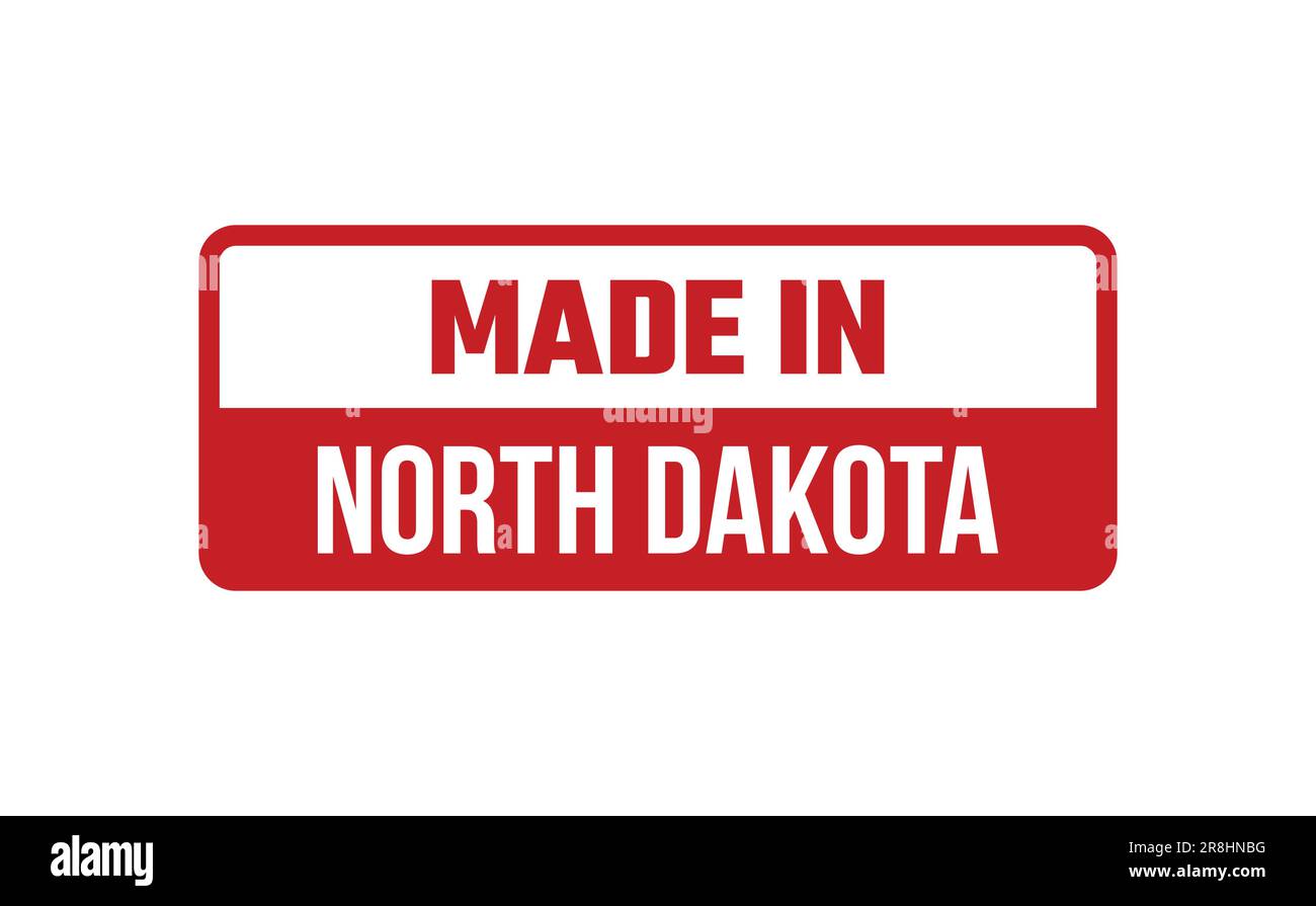Made In North Dakota Rubber Stamp Stock Vector Image & Art Alamy