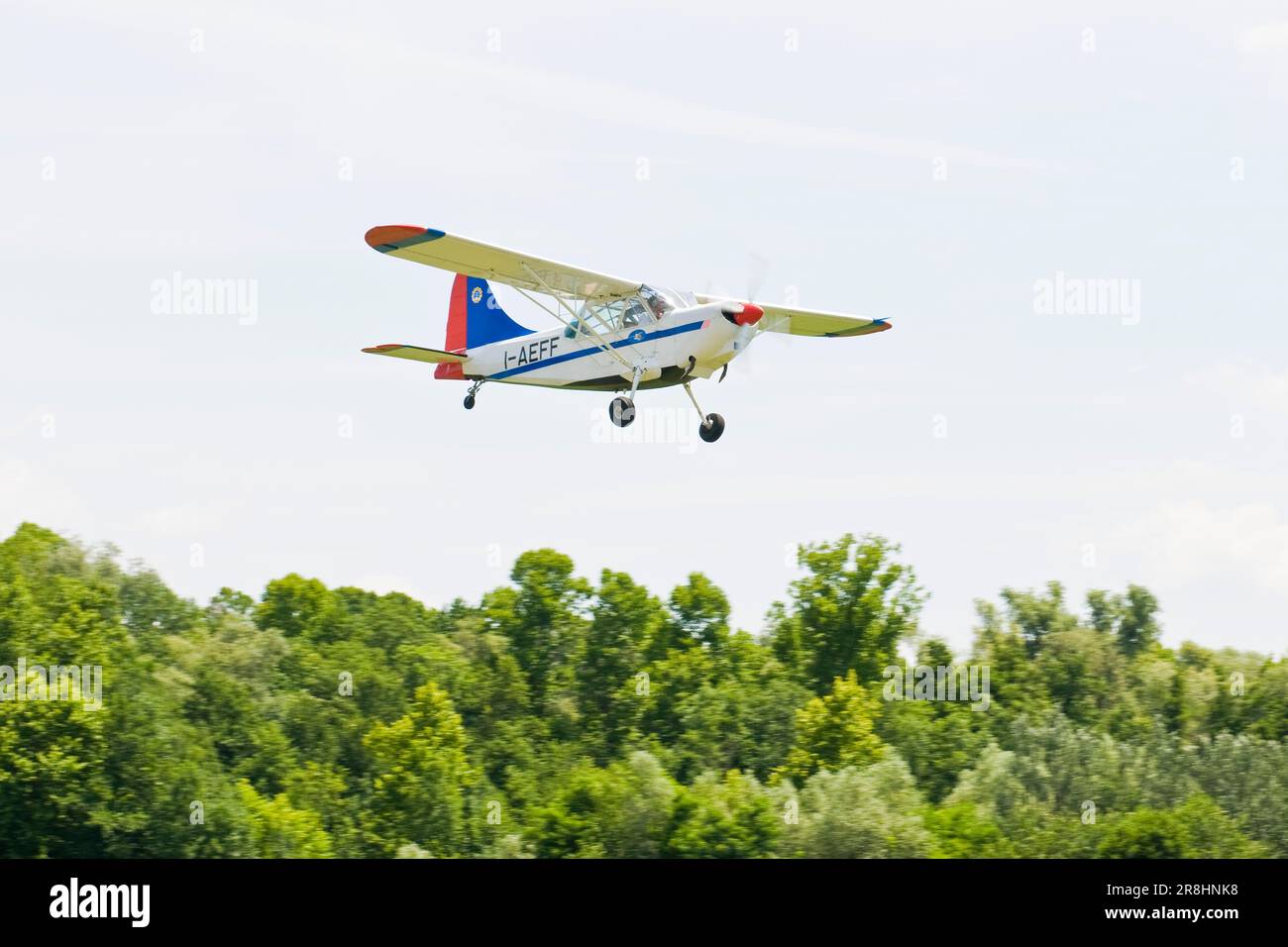 Airplane. Gliders Airport Adele Orsi. Varese. Lombardy. Italy Stock Photo