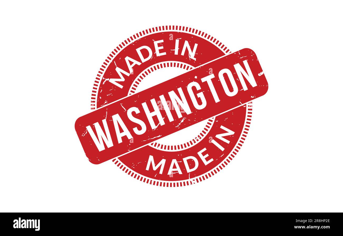 Made In Washington Rubber Stamp Stock Vector Image & Art - Alamy