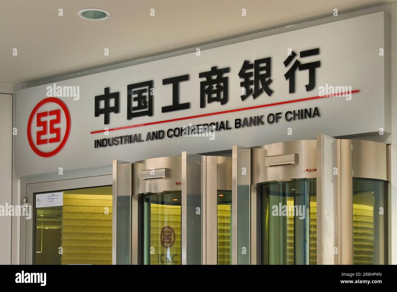 Industrial and Commercial Bank of China. Chinese Bank. Milan. Lombardy. Italy Stock Photo