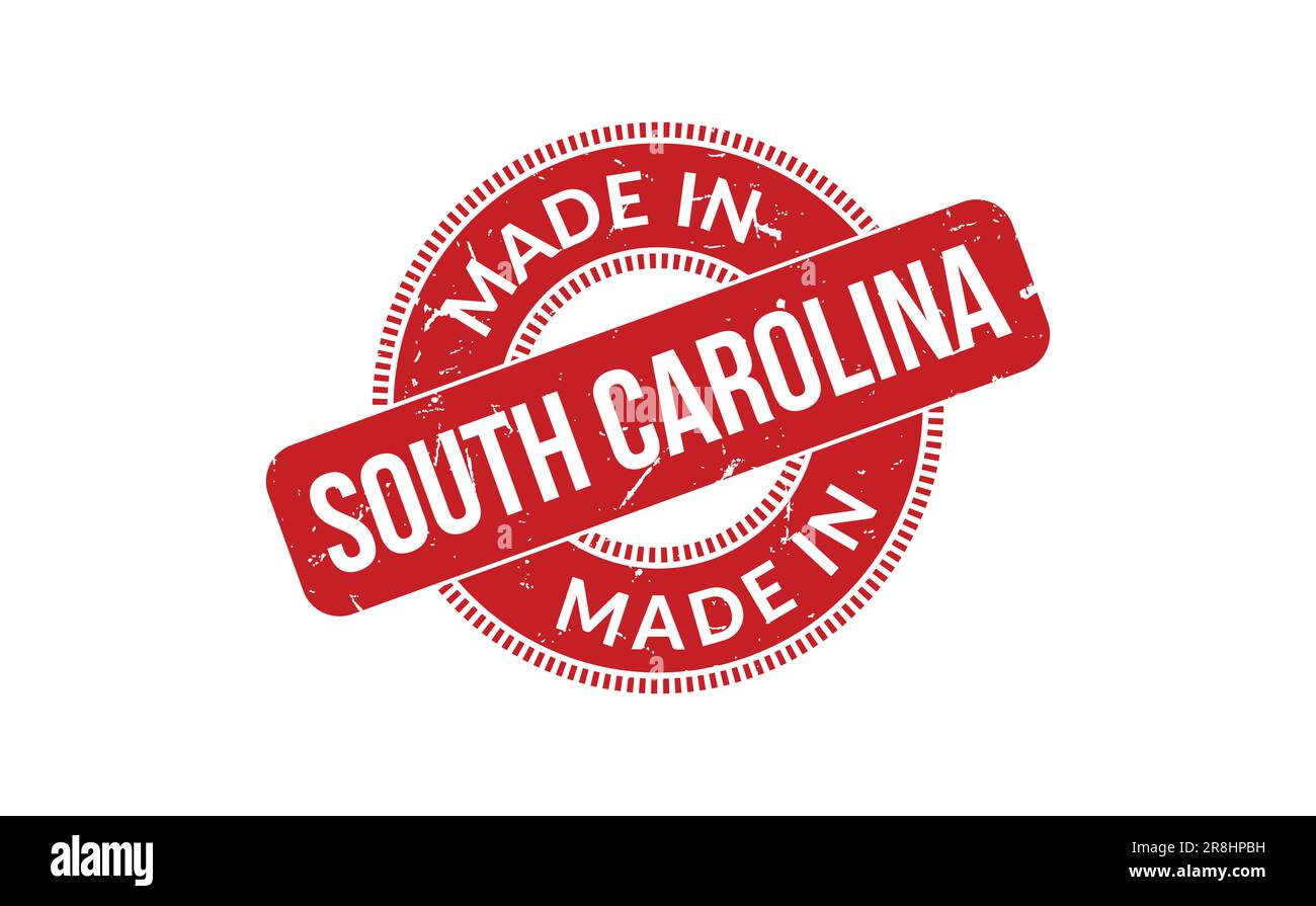 Made In South Carolina Rubber Stamp Stock Vector Image & Art Alamy