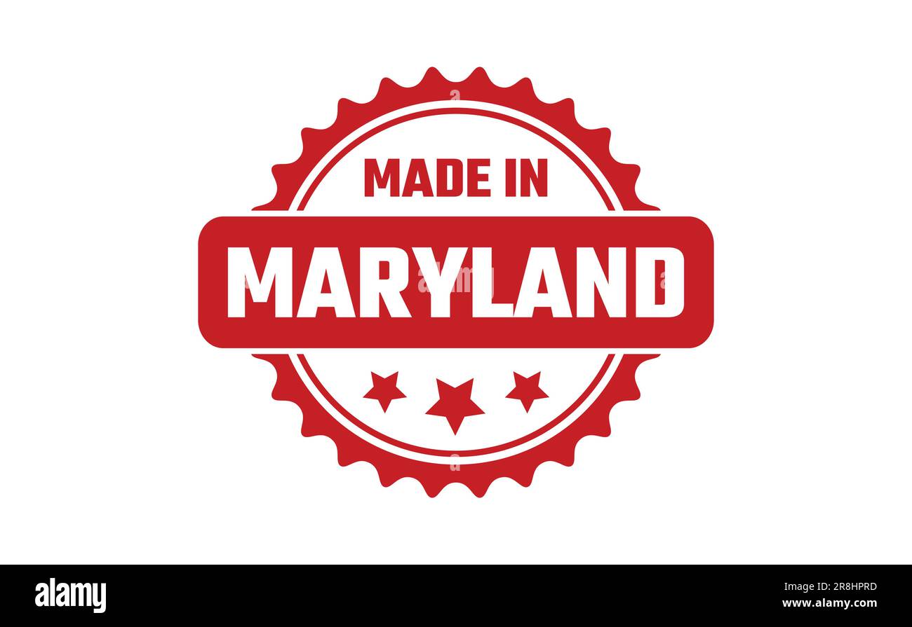 Made In Maryland Rubber Stamp Stock Vector Image & Art Alamy