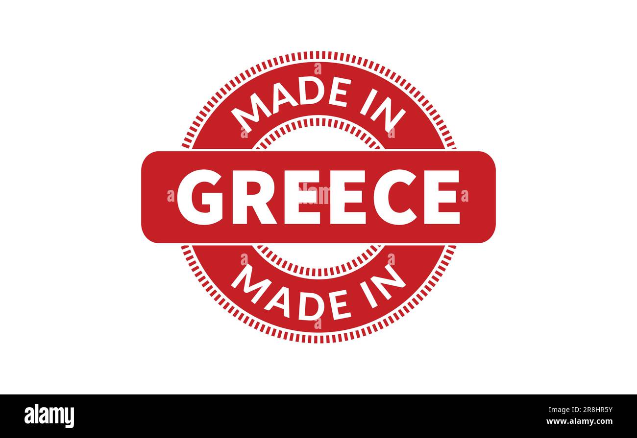 Made In Greece Rubber Stamp Stock Vector