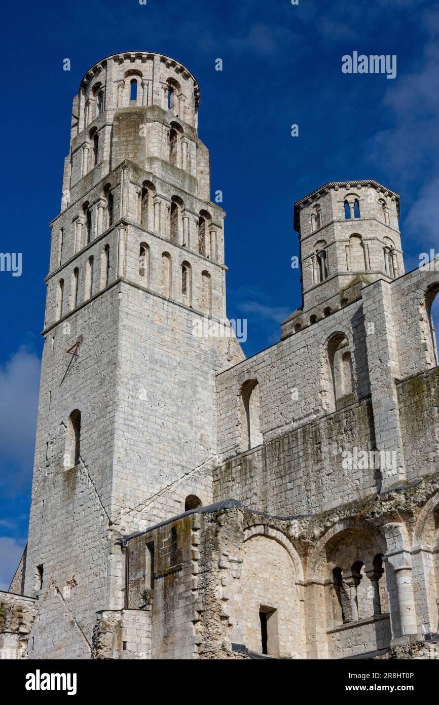 Jumièges Abbey, Normandy, France, Europe Stock Photo