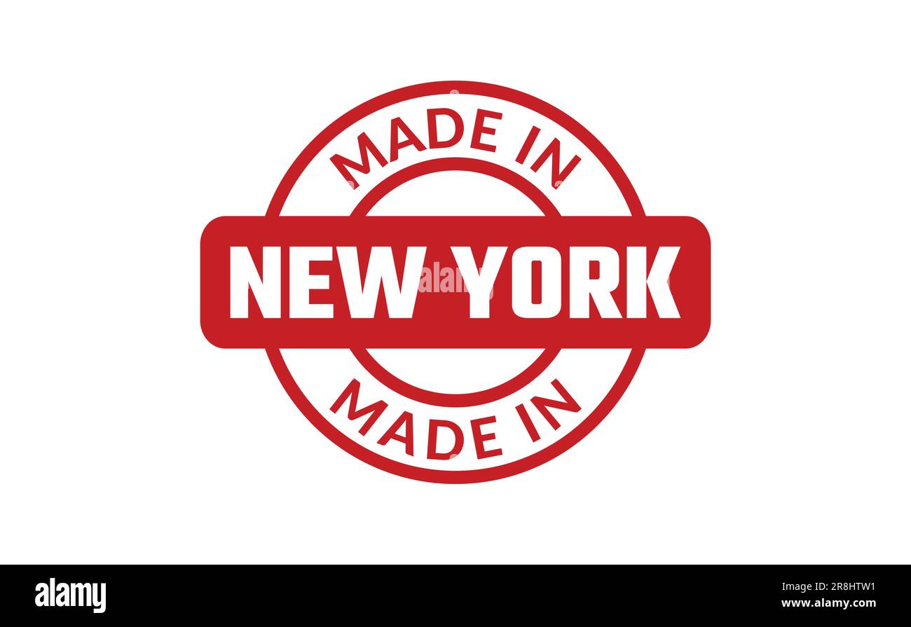 Made In New York Rubber Stamp Stock Vector Image & Art Alamy