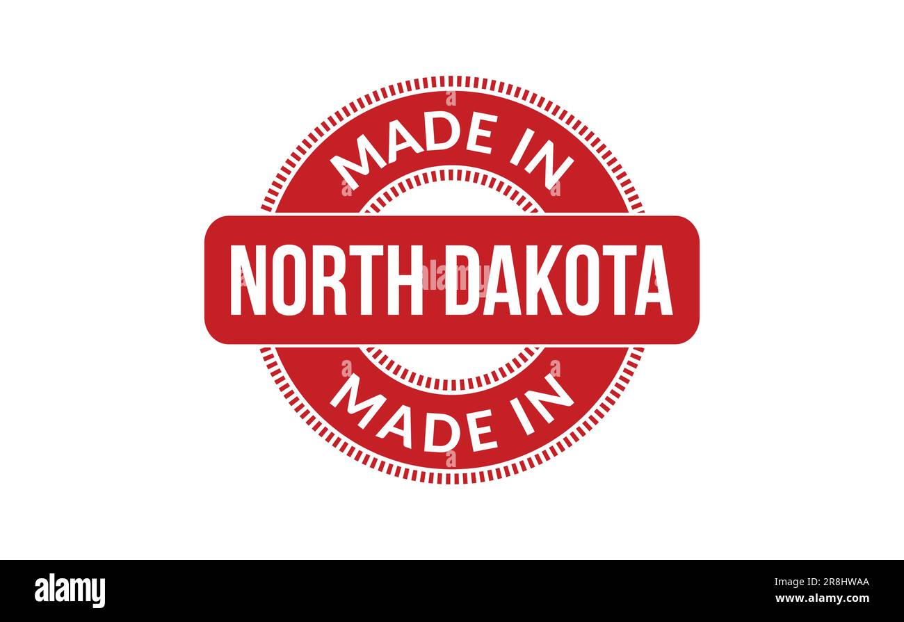 Made In North Dakota Rubber Stamp Stock Vector Image & Art Alamy