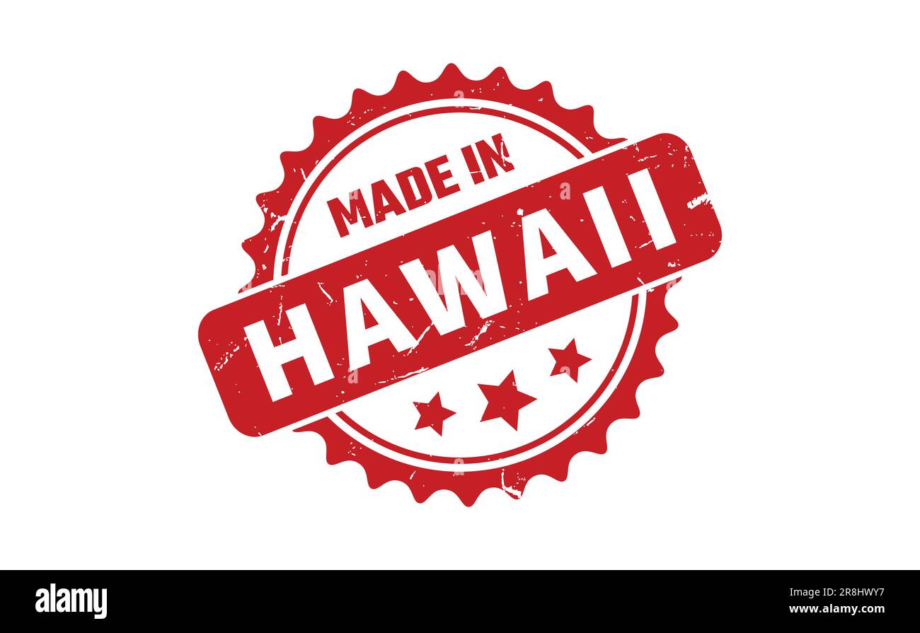 Made In Hawaii Rubber Stamp Stock Vector Image & Art Alamy