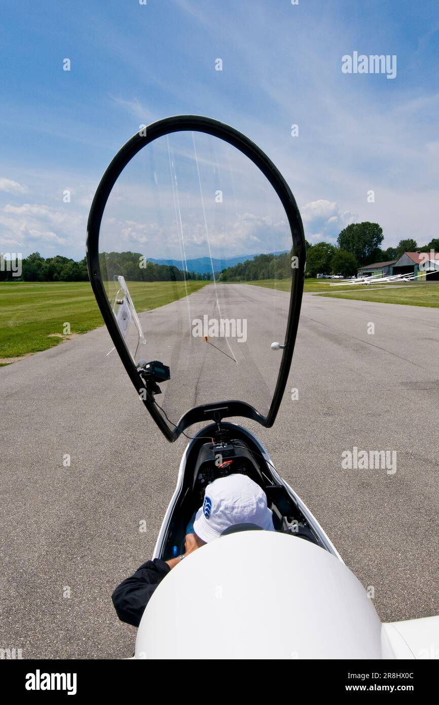 Gliders Airport Adele Orsi. Varese. Lombardy. Italy Stock Photo