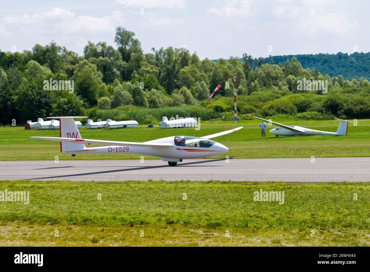 Gliders Airport Adele Orsi. Varese. Lombardy. Italy Stock Photo