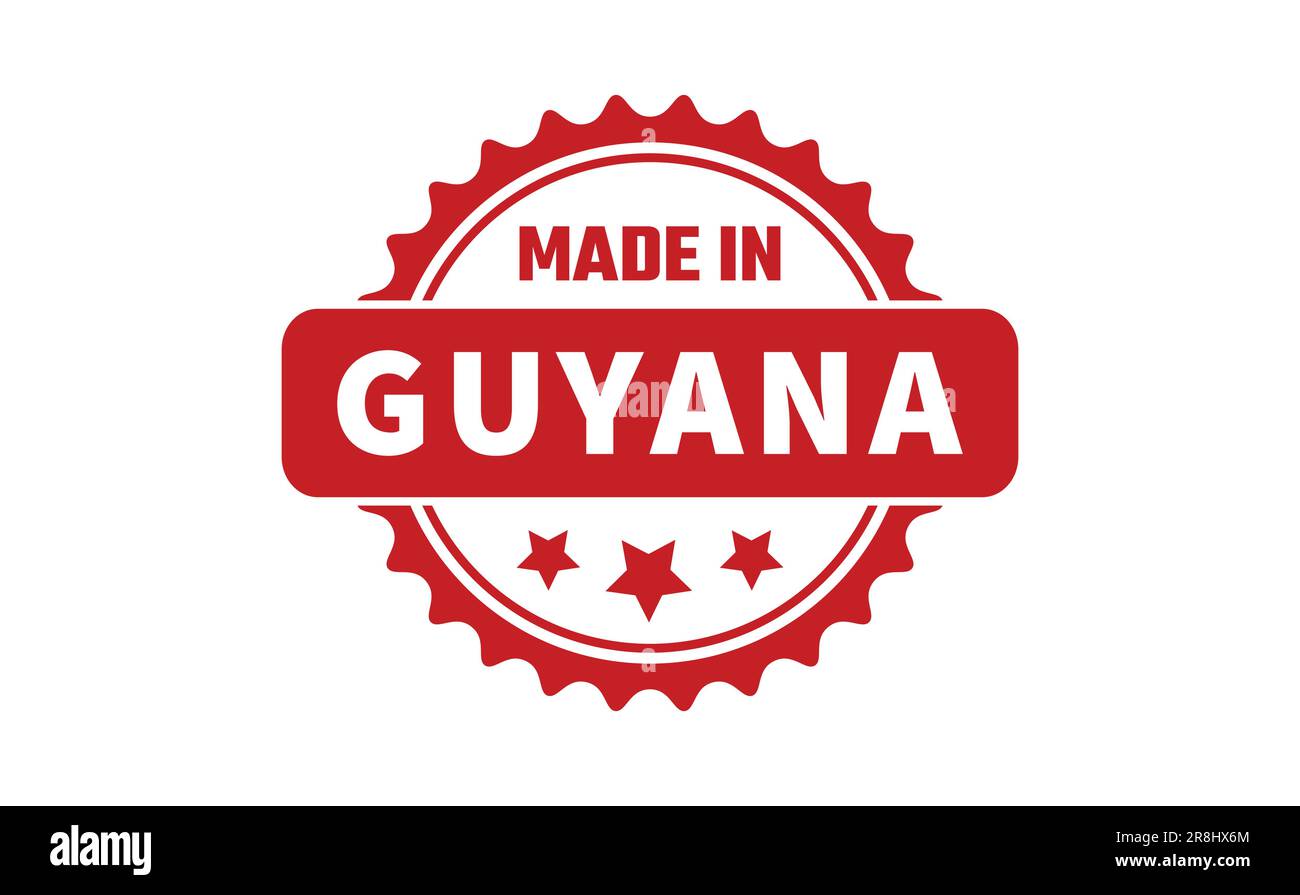 Made In Guyana Rubber Stamp Stock Vector Image & Art Alamy