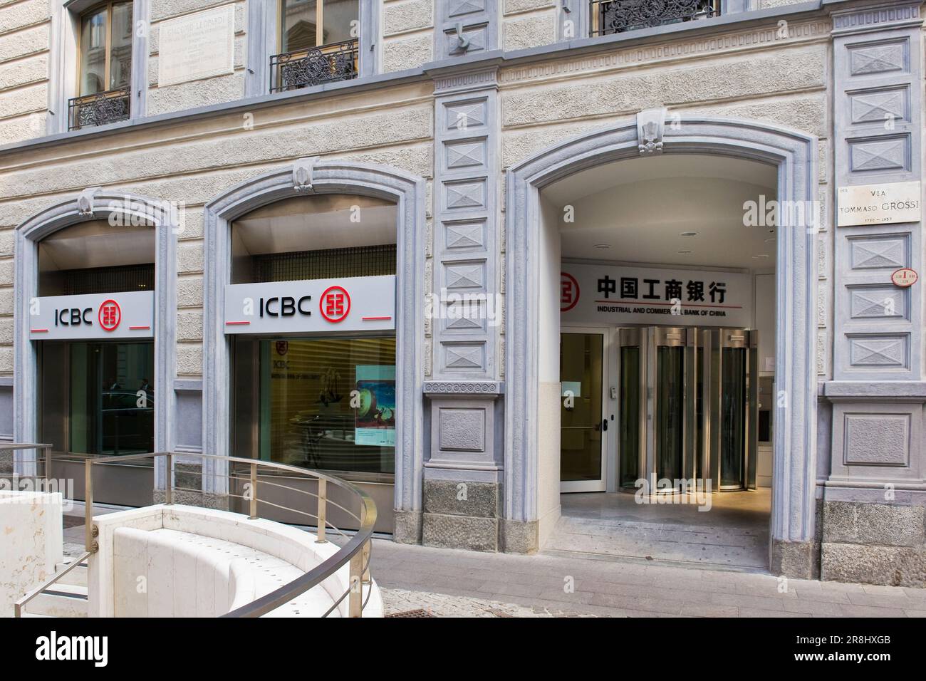 Industrial and Commercial Bank of China. Chinese Bank. Milan. Lombardy. Italy Stock Photo