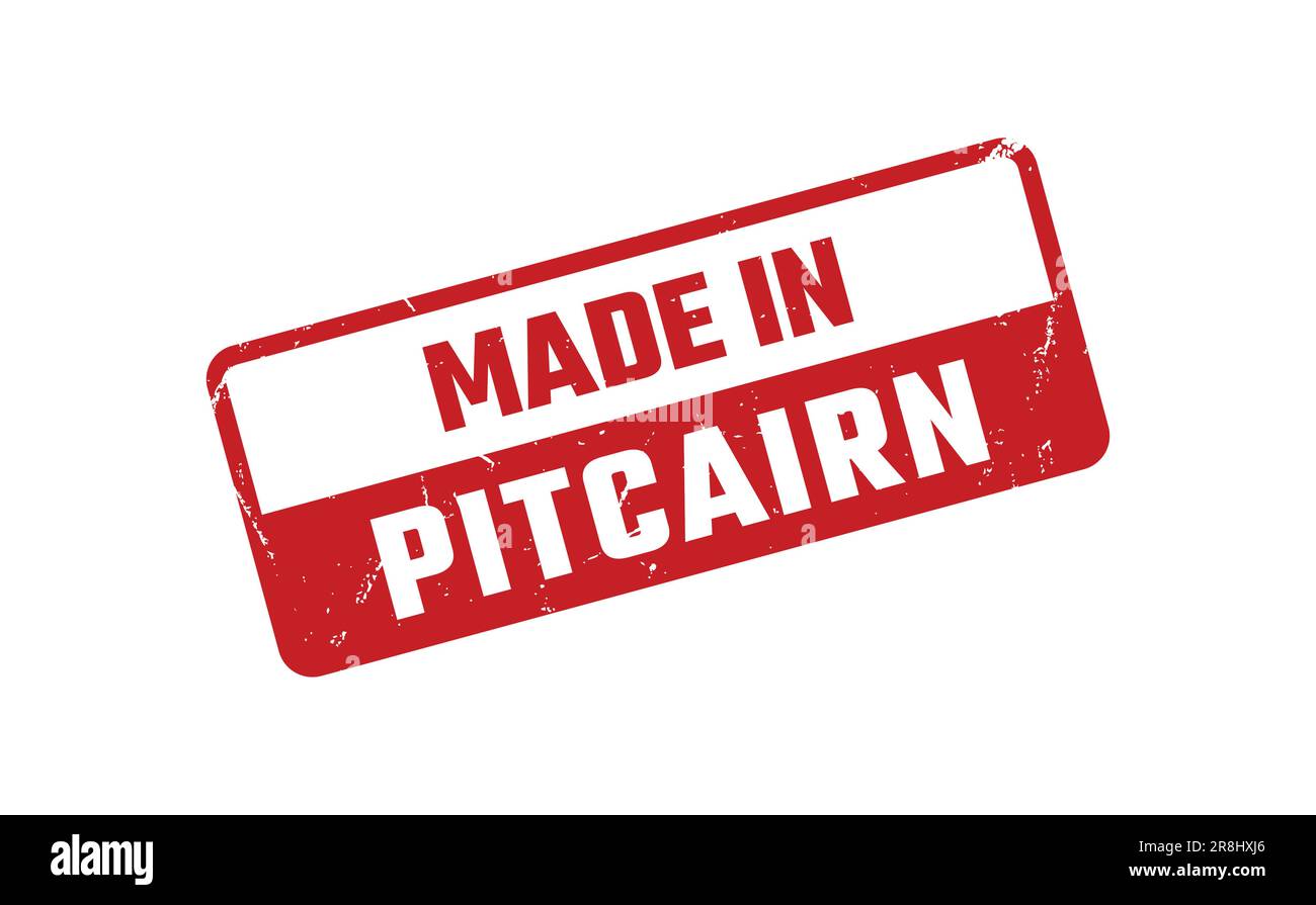 Made In Pitcairn Rubber Stamp Stock Vector