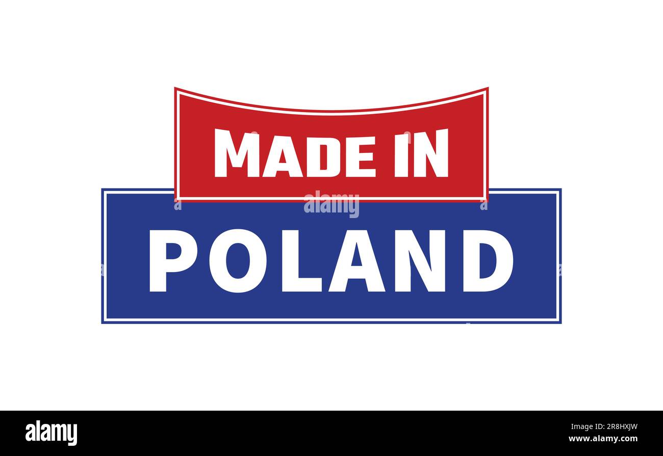 Made In Poland Seal Vector Stock Vector Image & Art - Alamy