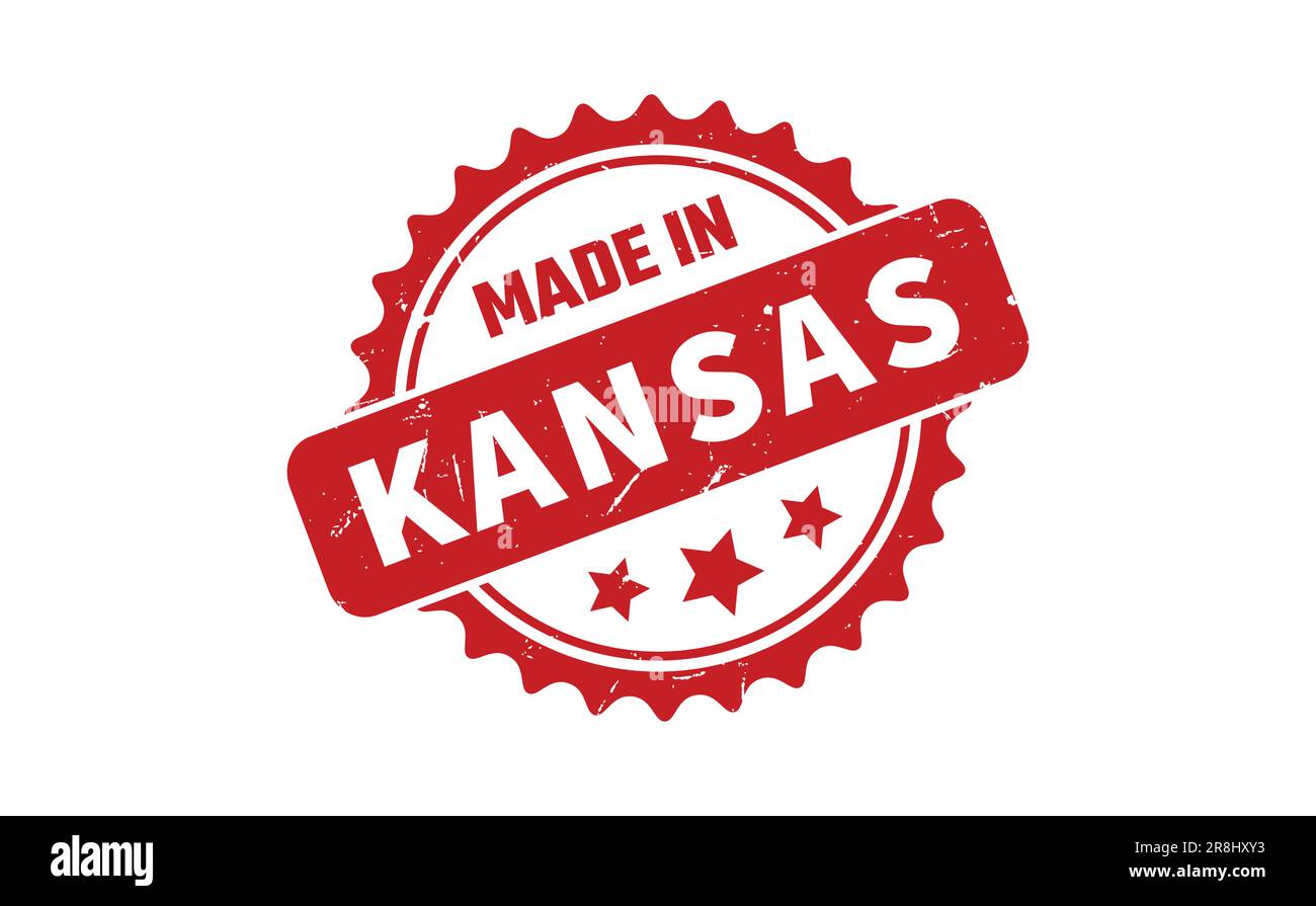 Made In Kansas Rubber Stamp Stock Vector Image & Art Alamy