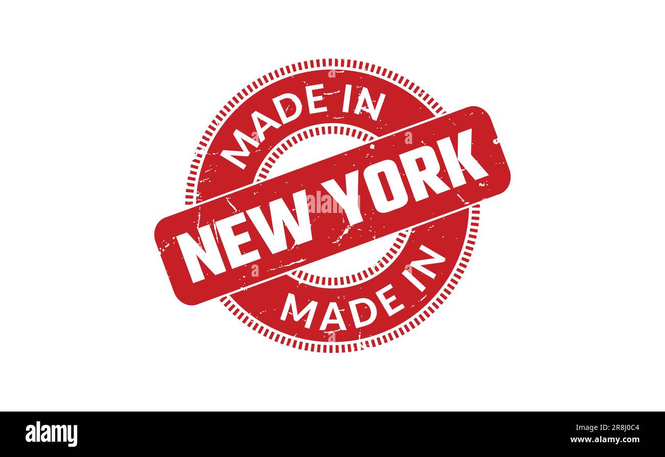 Made In New York Rubber Stamp Stock Vector Image & Art - Alamy