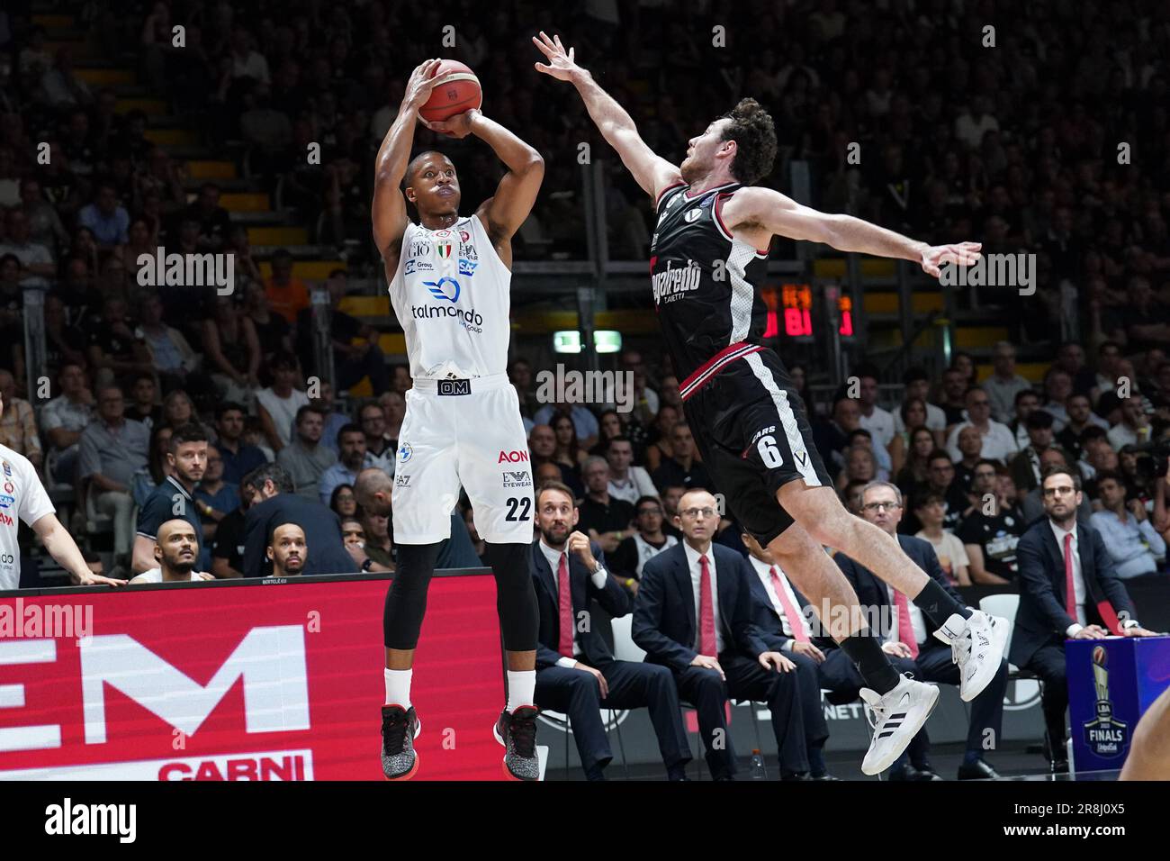 Bologna, Italy. 21st June, 2023. VIRTUS SEGAFREDO BOLOGNA vs. EA7