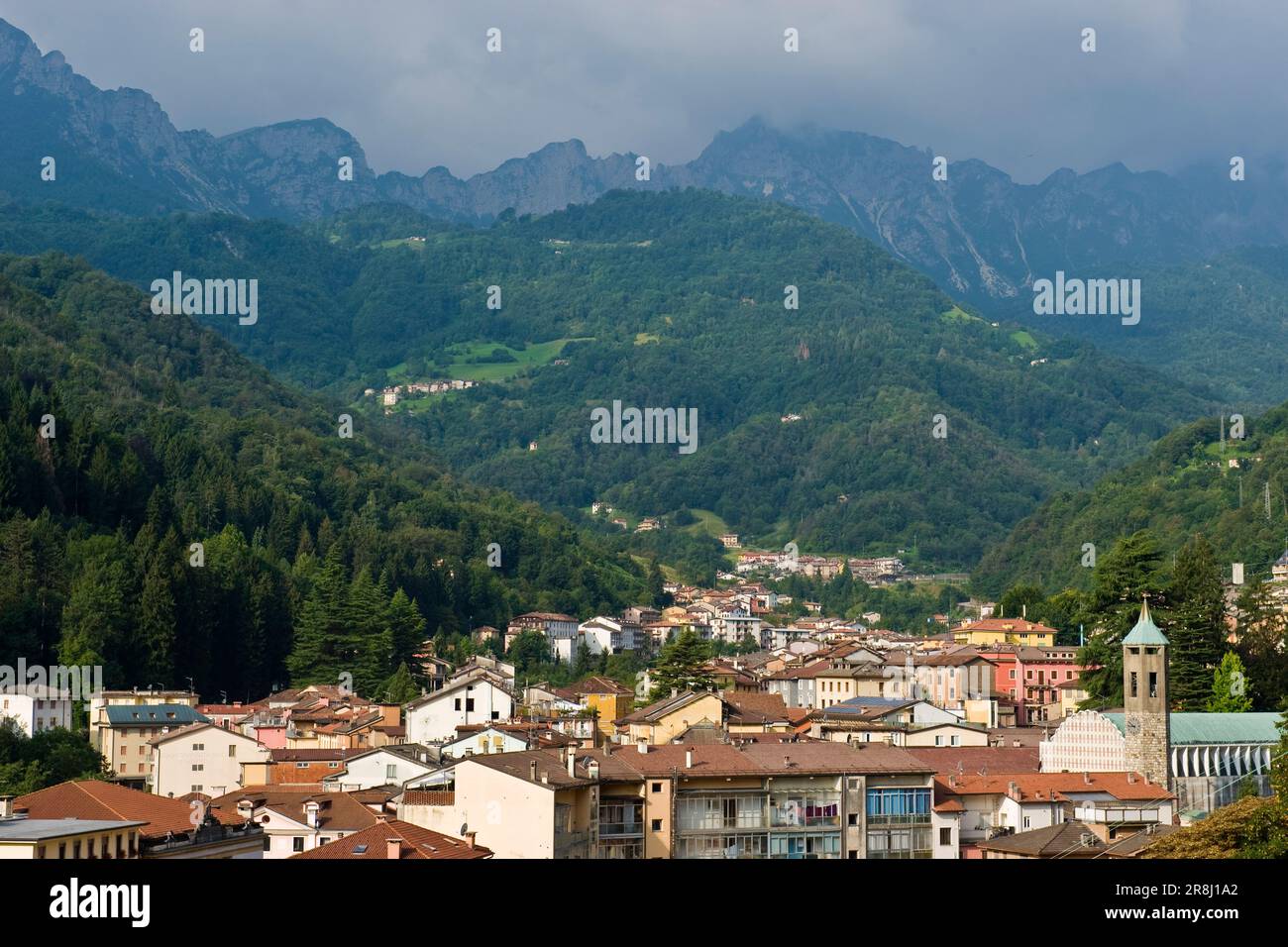 Recoaro Terme. Landscape Stock Photo