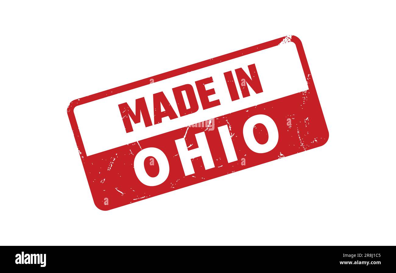 Made In Ohio Rubber Stamp Stock Vector Image & Art Alamy