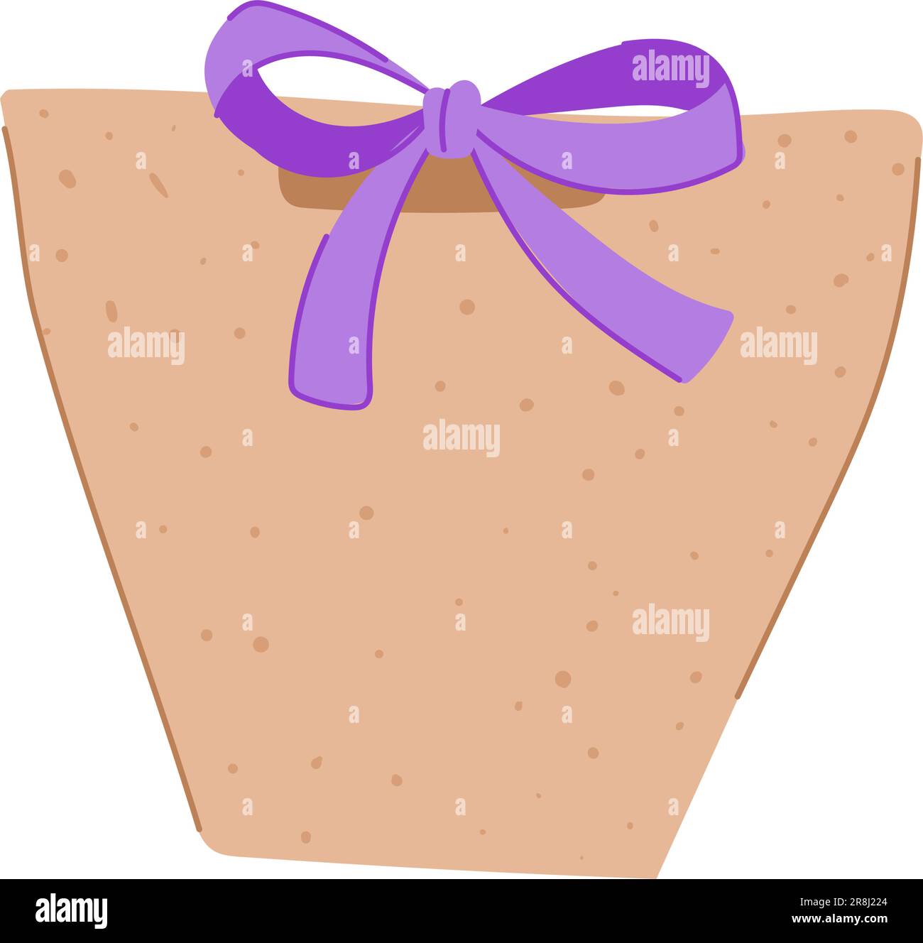 Handle Paper Bag Cartoon Vector Illustration Stock Vector Image And Art Alamy