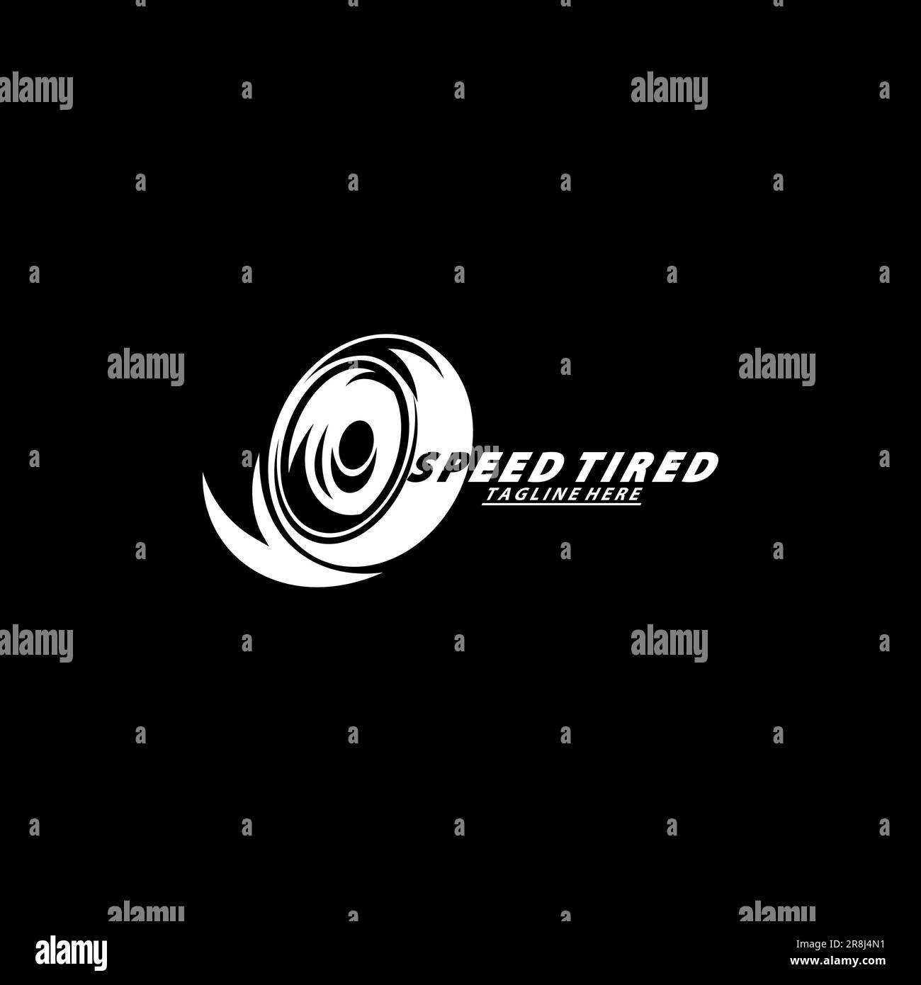 tires shop logo design template Stock Vector