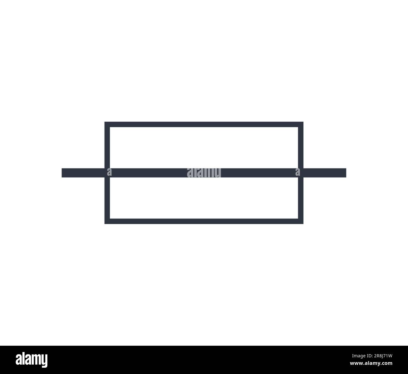 Isolated Fuse Symbol. Graphical Symbol for Use on Equipment. Stock Vector