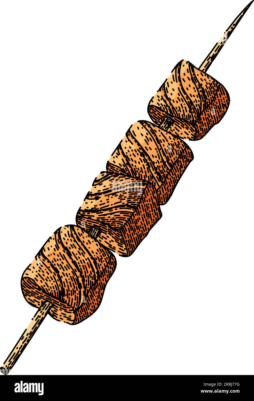 Skewered fish Stock Vector Images - Alamy