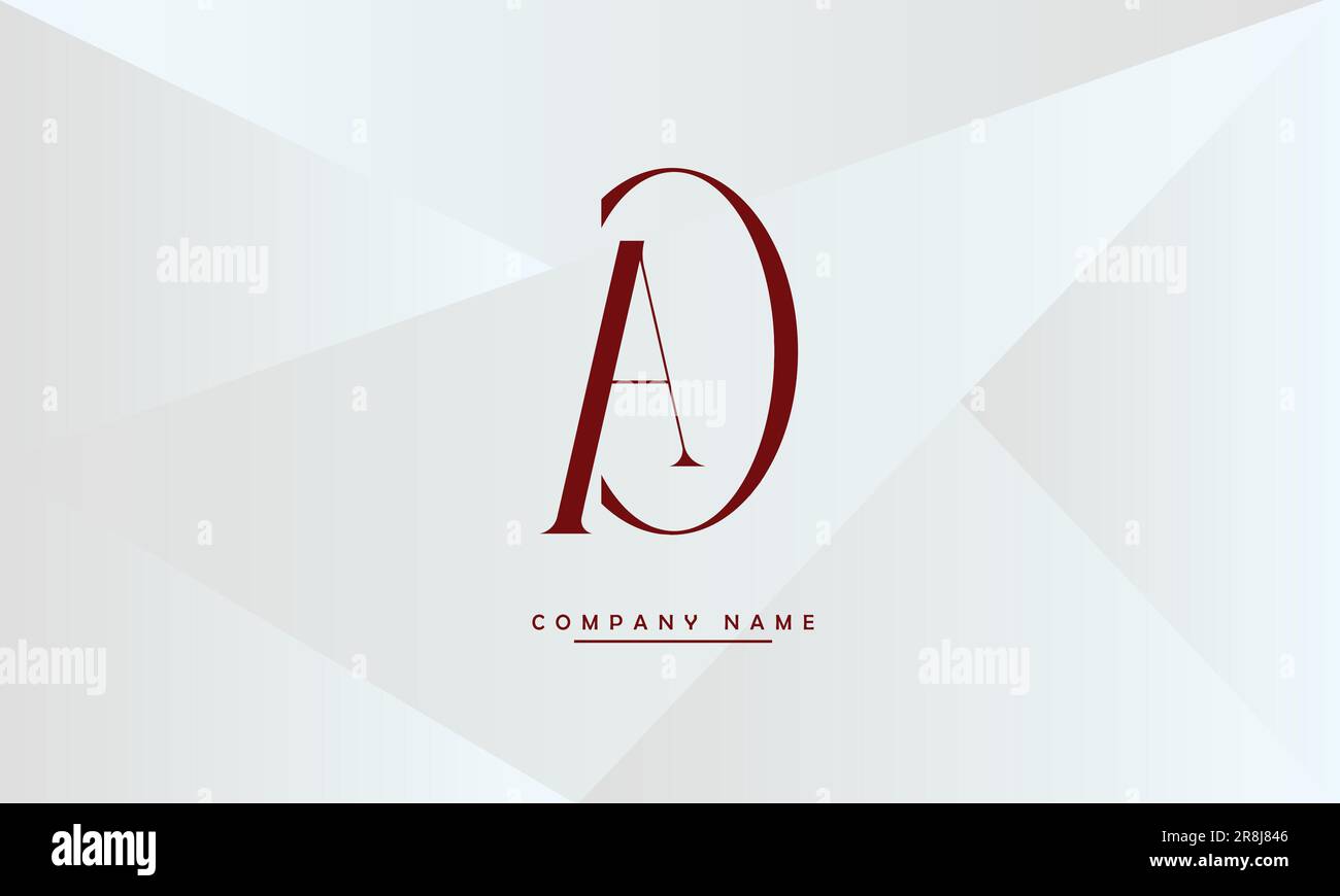 AC, CA Abstract Letters Logo Monogram Stock Vector