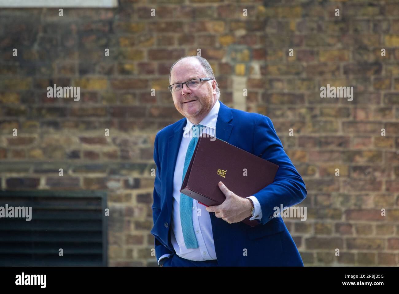 London, England, UK. 21st June, 2023. Minister of State (Minister for Science, Research and Innovation) GEORGE FREEMAN is seen in Downing Street. (Credit Image: © Tayfun Salci/ZUMA Press Wire) EDITORIAL USAGE ONLY! Not for Commercial USAGE! Stock Photo