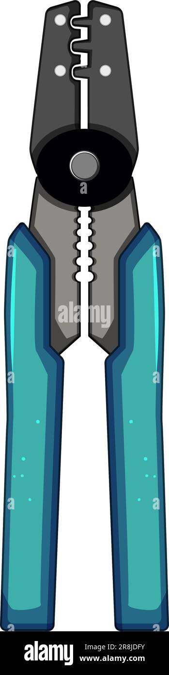 work crimper tool cartoon vector illustration Stock Vector Image & Art ...