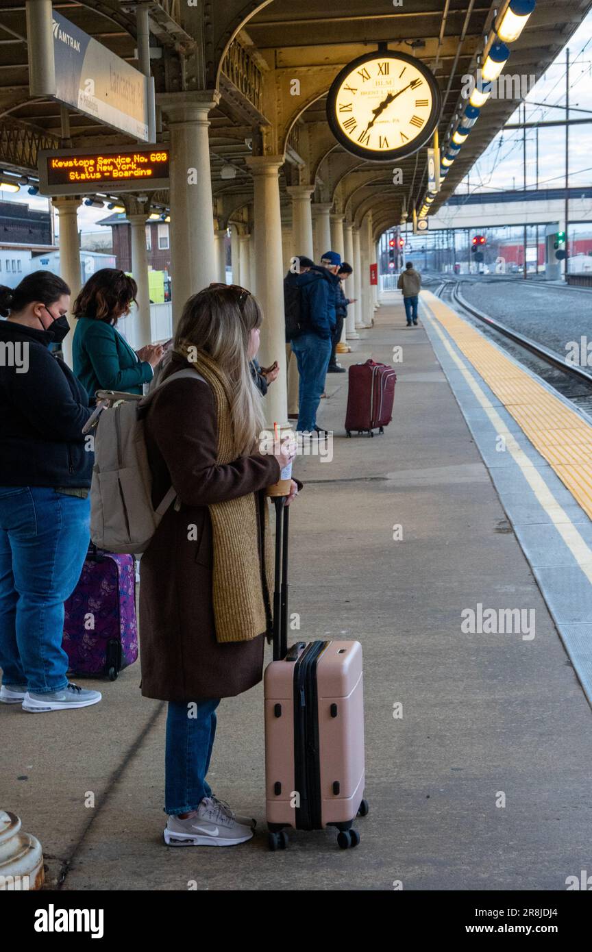 Lancaster Amtrak train station in Lancaster PA Stock Photo Alamy