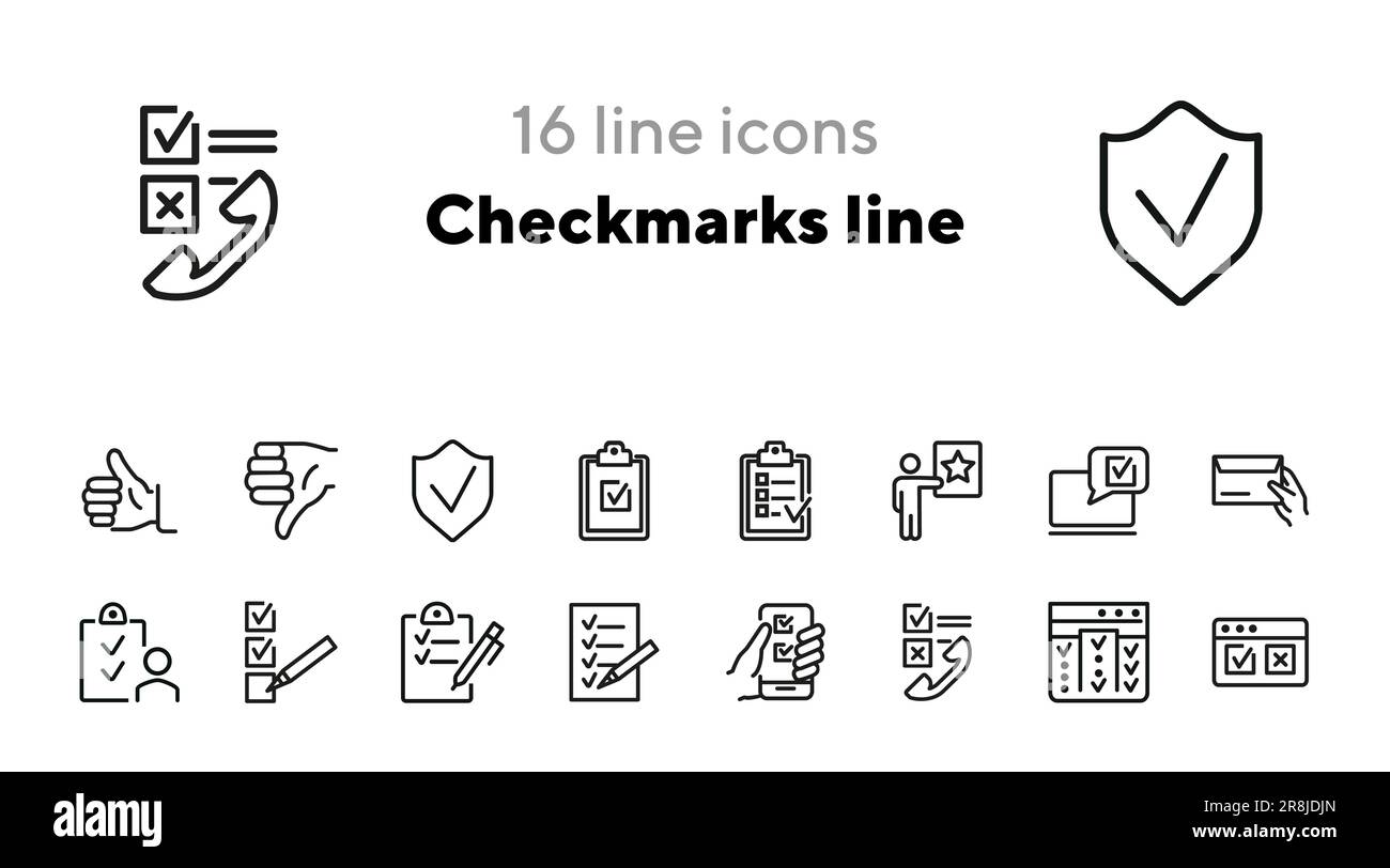 Checkmarks hi-res stock photography and images - Alamy