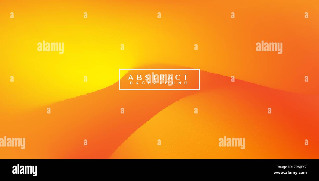 orange wavy gradient background design. vector illustration Stock Vector