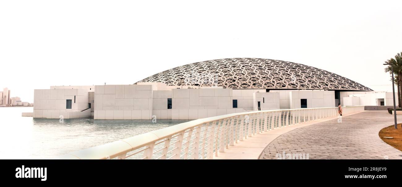 Louvre Museum, Al Saadiyet Island, , Abu Dhabi, UAE Stock Photo