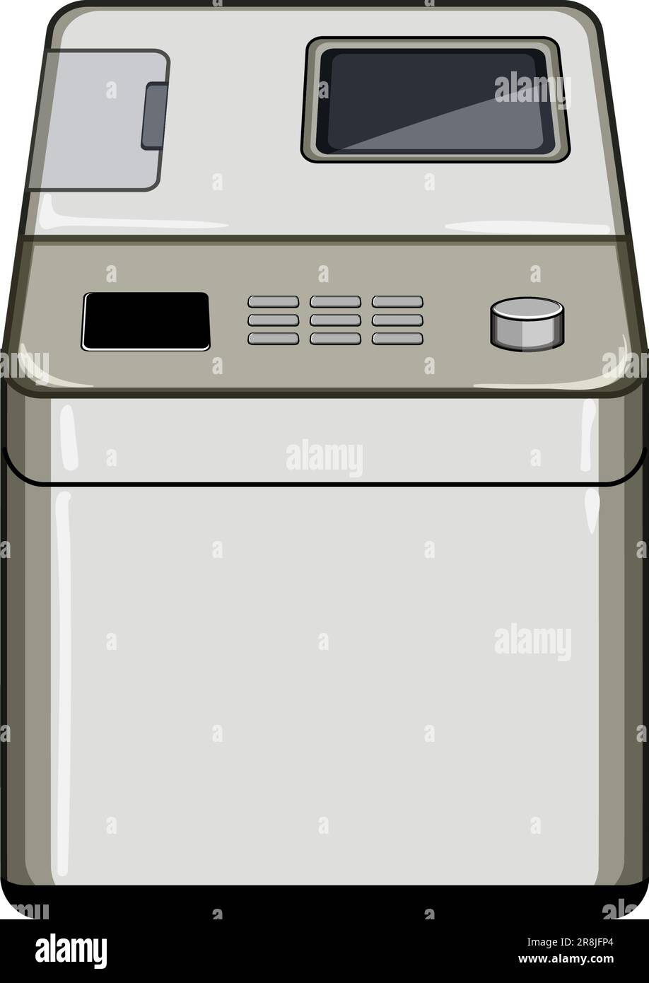 machine bread maker cartoon vector illustration Stock Vector Image