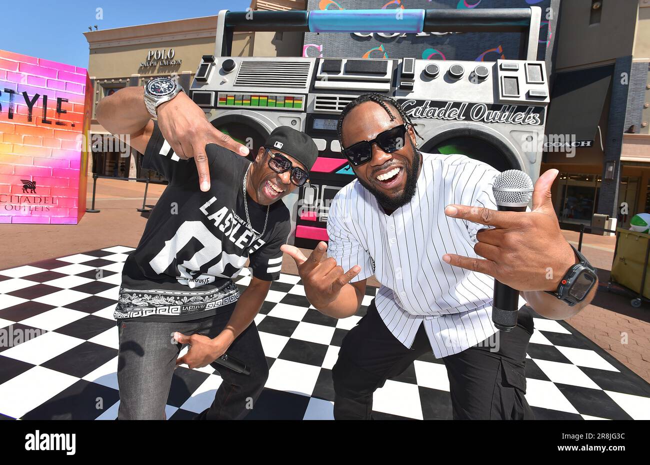 IMAGE DISTRIBUTED FOR CITADEL OUTLETS - America's Got Talent's Mookie  Washington and Ricky Cole pose in front of the World's Biggest Boombox at  Citadel Outlets on Wednesday, June 21, 2023 in Commerce,