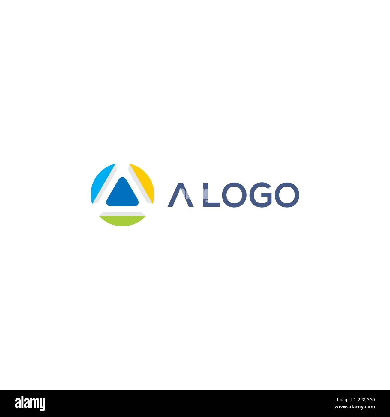 A logo Concept. Letter A Icon. Triangle Letter A Logo Stock Vector