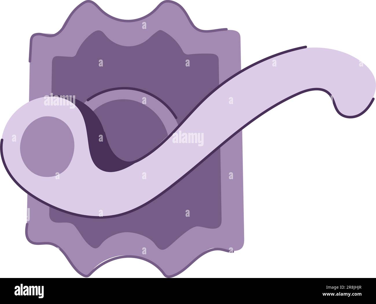 lock door handle cartoon vector illustration Stock Vector Image & Art ...